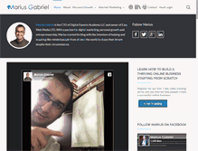 Tablet Screenshot of marius-gabriel.com